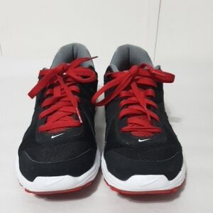 Nike Men's Revolution 2 Running Black and Red Sneakers